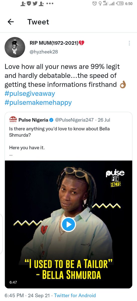 SntNxtDr's tweet photo. Love how all your news are 99% legit and hardly debatable...the speed of getting these informations firsthand ππΎ #pulsegiveaway
#pulsemakemehappy https://t.co/4ZkzJEJ0rr