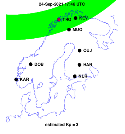 esaspaceweather's tweet photo. 🇫🇮 The ESA SWE Network via FMI provides a regional auroral forecast showing the probability of auroras for the next 12 hours. Regions of likely auroras are shown in green🟢. Remember to tag us in any pictures!
👉 https://t.co/yRIbpuxoIi
#SolarWarning #SpaceWeather #Aurora https://t.co/kq99CvCmsW