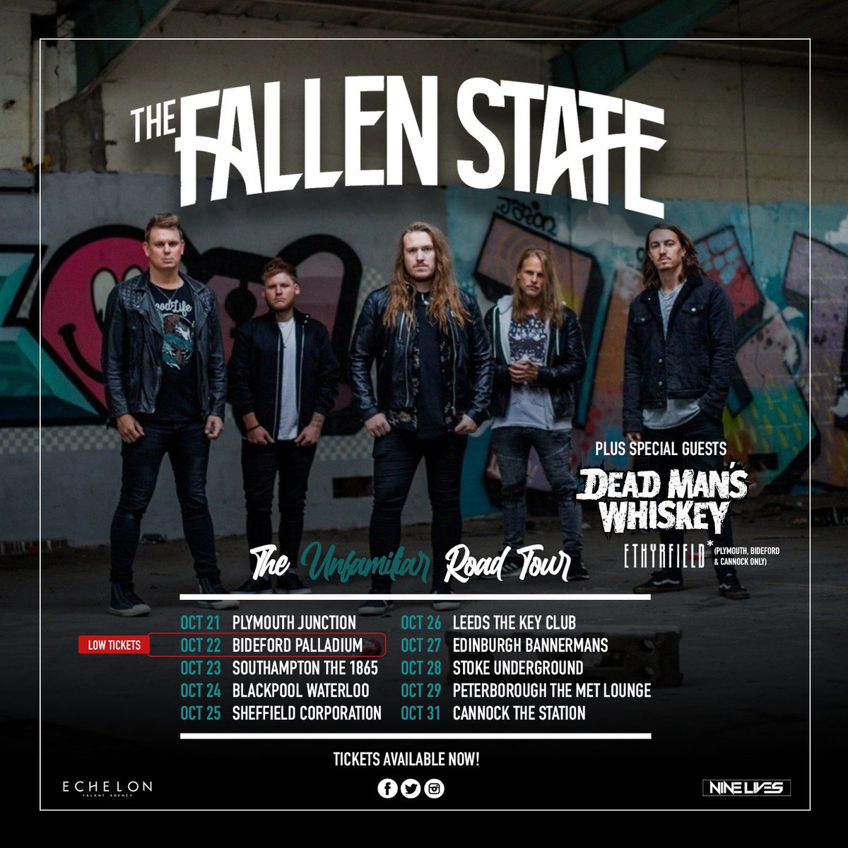 🔥 TOUR SUPPORT ANNOUNCED 🔥 

<a href="/deadmanswhiskey/">Dead Man's Whiskey</a> &amp; <a href="/ethyrfield/">Ethyrfield</a> 

Get your tickets now!