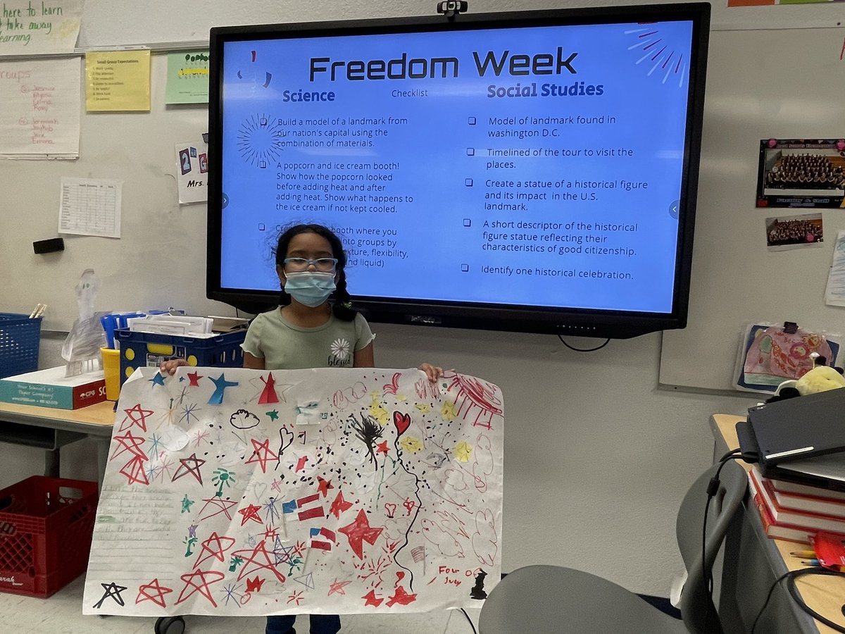 Gwennypoo's tweet photo. PBL presentations ✅ so proud of the student’s hardwork...on their own! #2ndgradeRocks #HollandsHoneybees #PBL #CISDFreedomWeek #RSE2021 https://t.co/fHTLwhx6i0