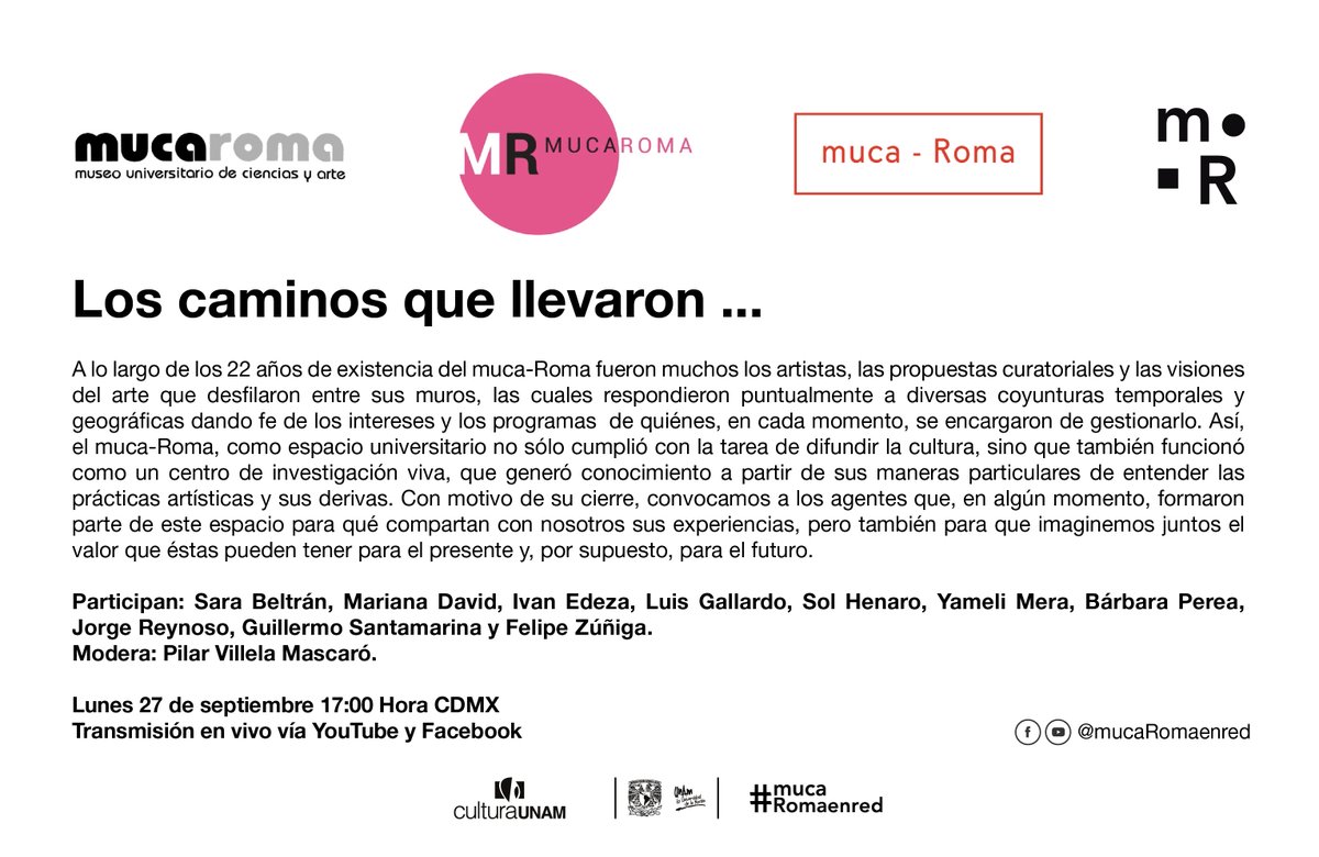 #LosCaminosQueLlevaron
"[...] convocamos a los agentes que, en algún momento formaron parte de este espacio para qué compartan con nosotros sus experiencias, pero también para que imaginemos juntos el valor que éstas pueden tener para el presente y, por supuesto, para el futuro."
