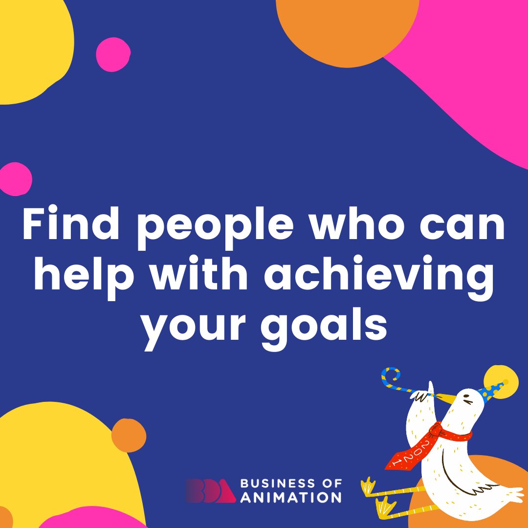 animationbiz's tweet image. 4. Write down your goals for the year
5. Plan when to start each goal
6. Gather the resources for your goals
7. Find people who can help with achieving your goals

 #animatortime #AnimatorTimeManagement #AnimationSpeedTime #ProductivityForAnimators #AnimationBusiness #Animated