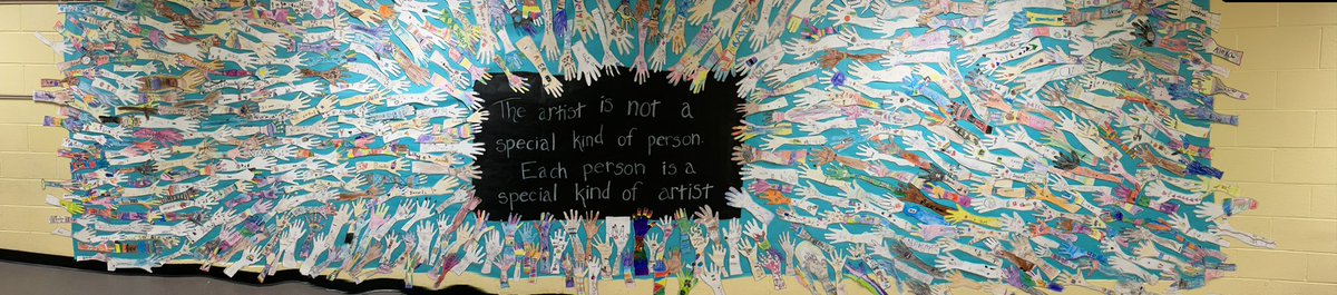 500+ precious hands made by my precious students. Each one their own special kind of artist!! #lewislionsart #cobbartrocks #arted #ilovemystudents #elementaryart