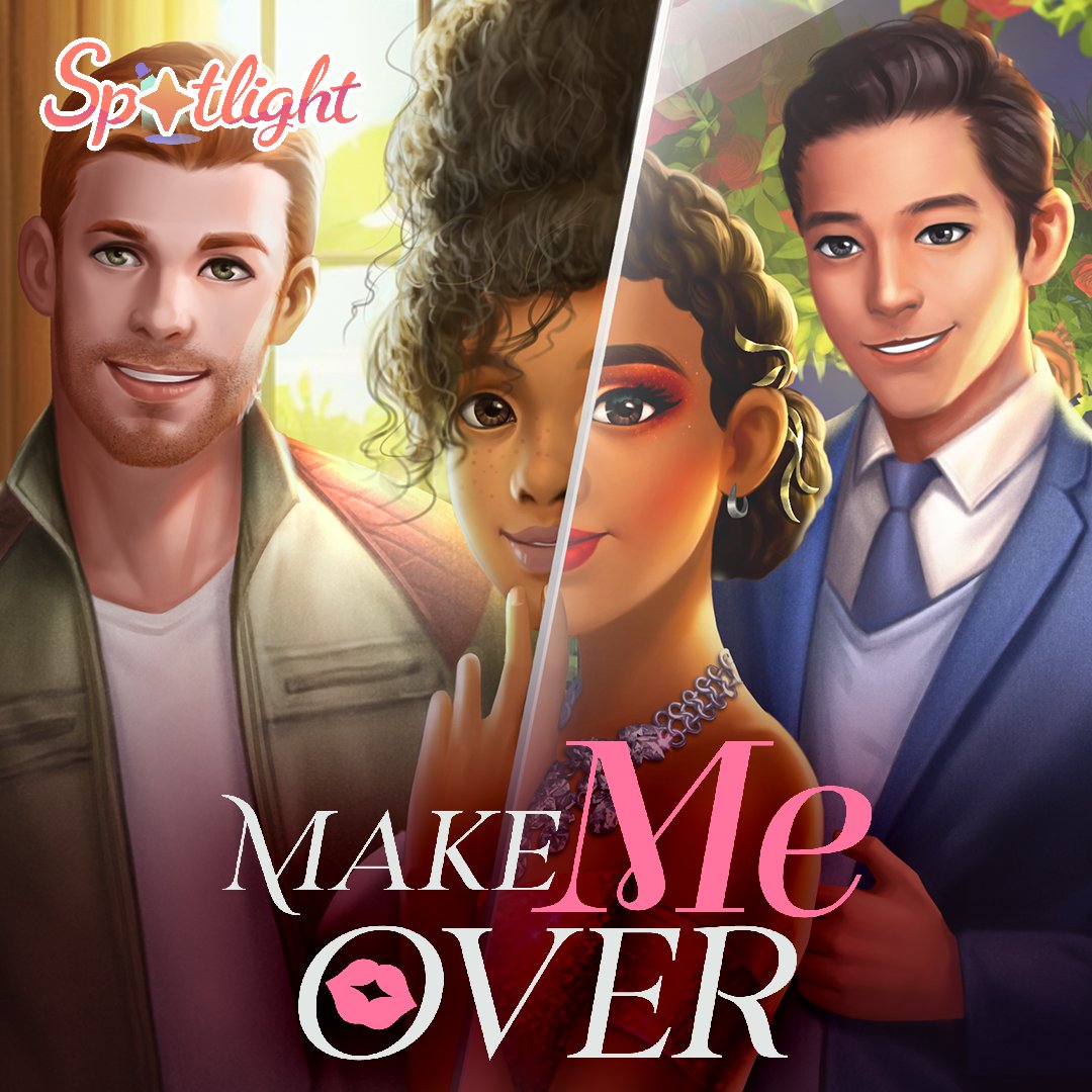 play_spotlight's tweet photo. Logan Cartwright is the man of your dreams, and you know that you two will live happily ever after if only he ever looked your way. Enter Chance Hoffman, who promises a way to win Logan's heart. 💕
Saturday Grand Premiere of Make Me Over by @JessPrince2013 💖

#ChangeEncounters https://t.co/6LlC2c11ry