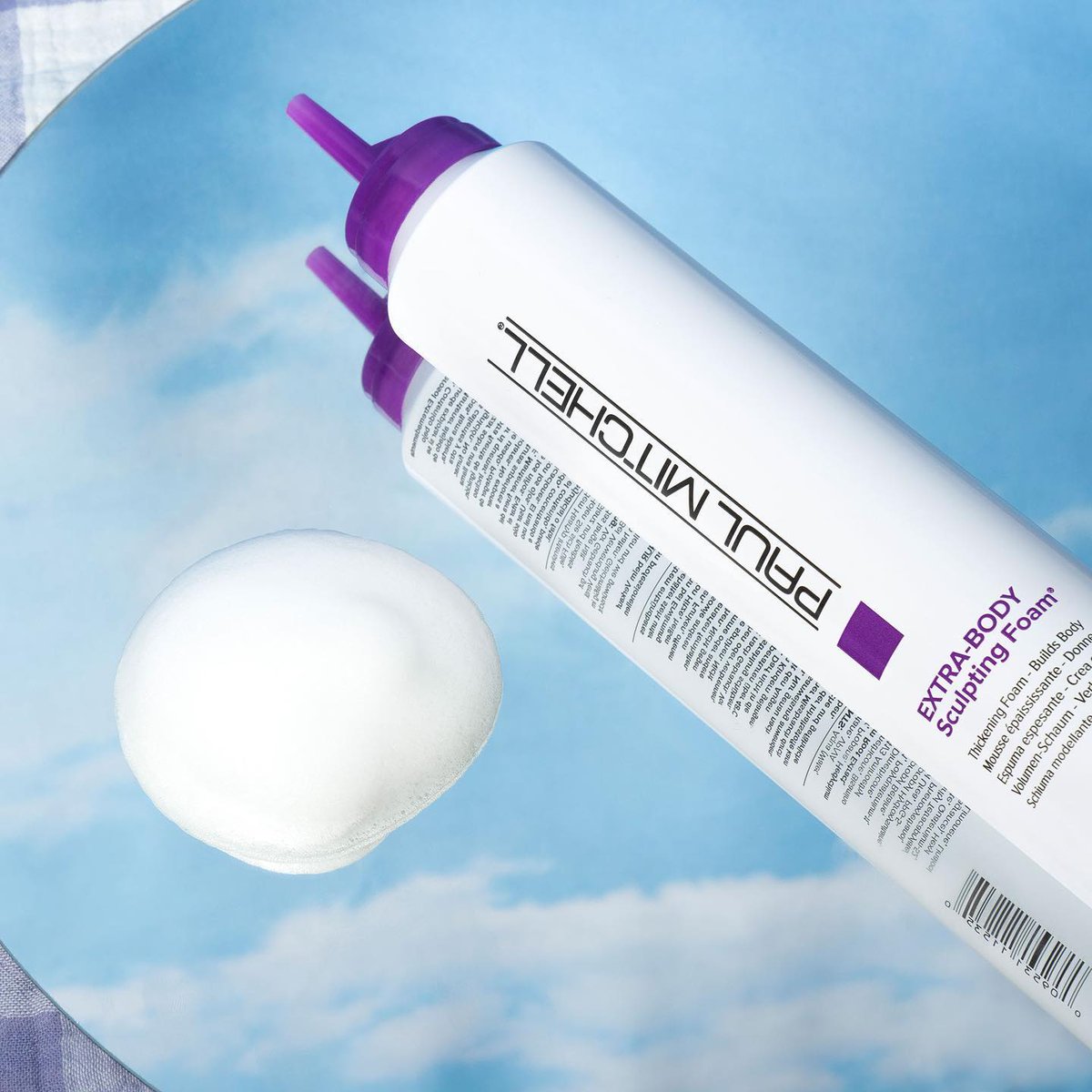 PaulMitchellUS's tweet photo. Building body to the skies ☁️ Prep hair for voluminous style with this foam favorite. #ExtraBody https://t.co/E1Ggcj4cfZ