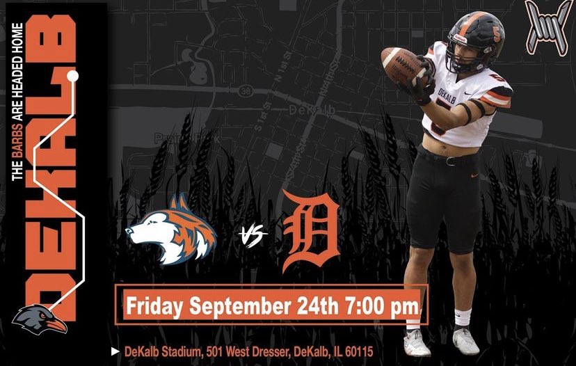 It’s GameDay Barbs!! We need the student section packed tonight as we take on Naperville North for Senior Night! Kickoff is at 7:00, theme is Wild Wild West🤠