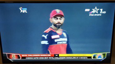 farnazNNN's tweet photo. #CSK  won by 6 wickets..!! 💥💥💥 #CSKVsRCB https://t.co/0WS30vxiBC