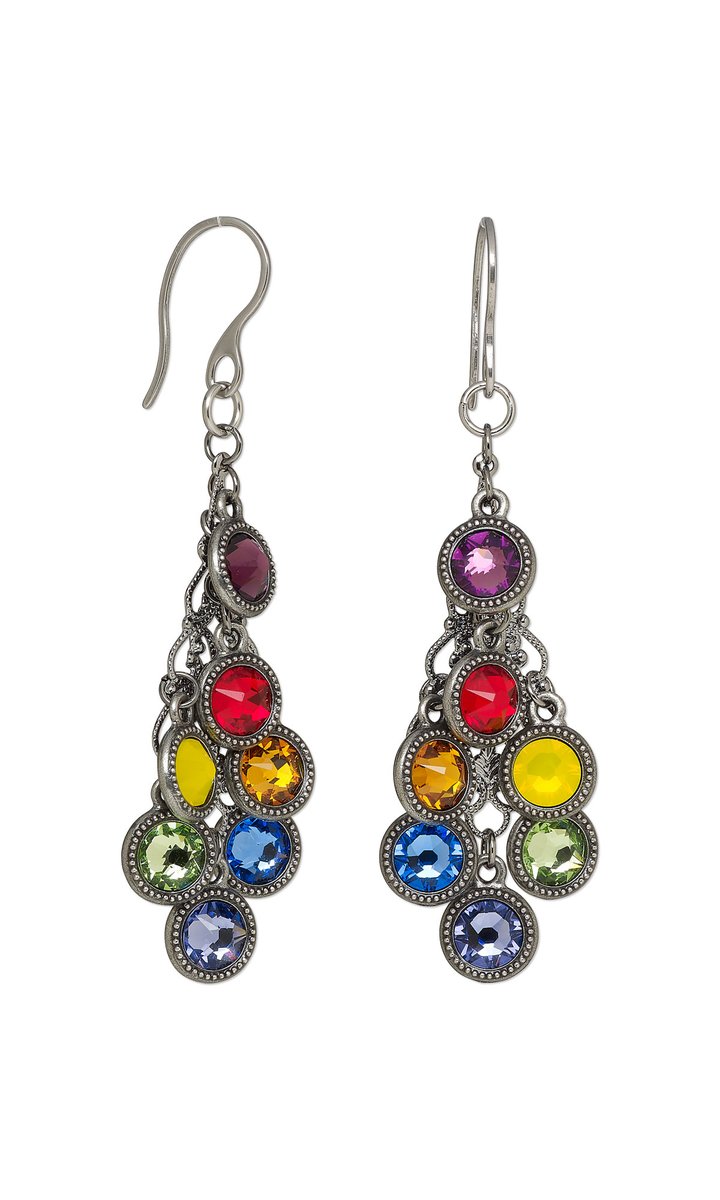 FireMtnGems's tweet photo. Colorful crystal drops hang from filigree focals in this simple yet sparkly pair of #earrings.
Here's the materials list: https://t.co/CDBMXYTS1F
#EarringDesigns #DIYEarrings https://t.co/3oDch3Xr41