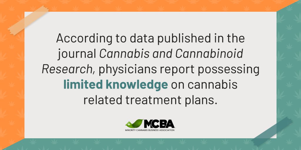 There is still very little #physician education on the use of #cannabis for #medicaltreatment. There's a gap to close if we want to see more #medicalprofessionals confidently treat patients with #medicalmarijuana.