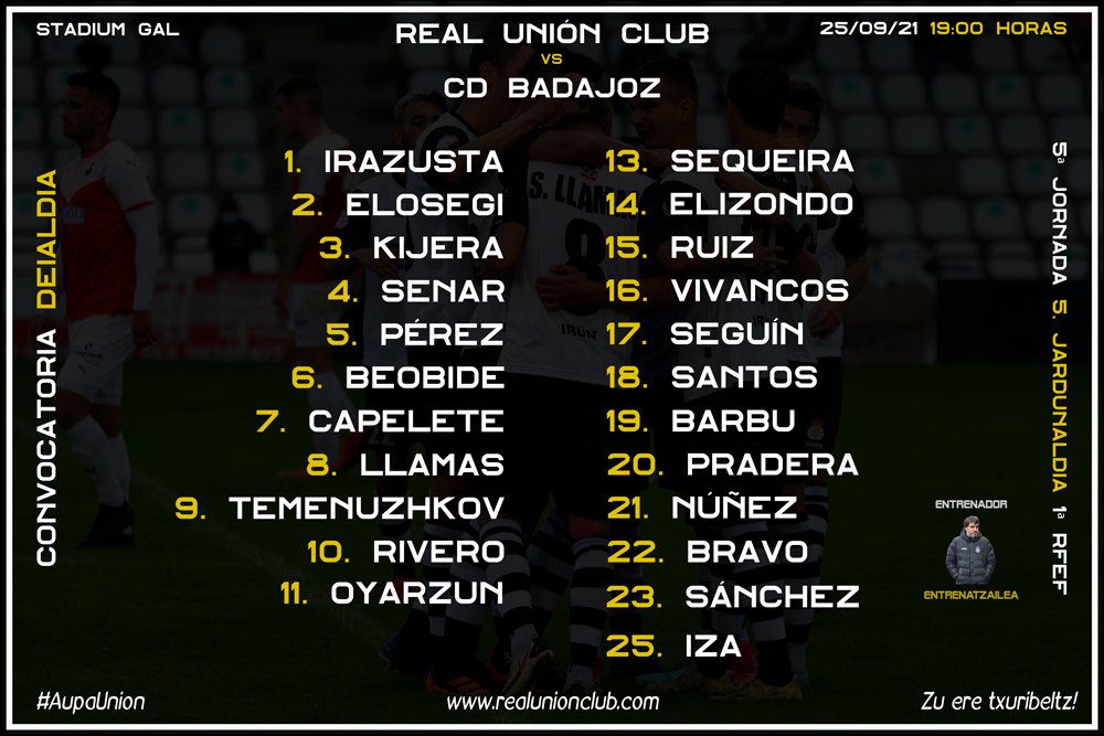 REALUNIONCIRUN's tweet photo. 📝 Convocatoria / Deialdia 📝

#AupaUnion ⚪⚫

#ZuEreTxuribeltz ⚪⚫ https://t.co/4VQ1erQQ2q