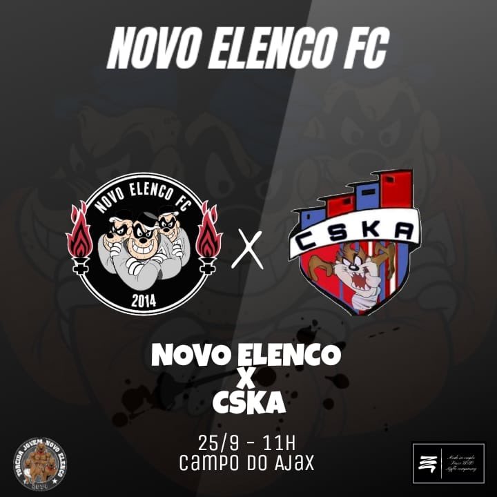 NovoElencoJPI's tweet photo. JOGO SABAADO
AmanhĂŁ nossa equipe irĂĄ atrĂĄs de mais uma vitĂłria, para manter a boa sequĂȘncia, dessa vez enfrentaremos a equipe CSKA, que Deus nos abençoe e nos proteja nesse jogo!!
NOVO ELENCO X CSKA
11 Horas - CAMPO DO AJAX
#avantenovoelenco
#hyfle
#ospitbulll https://t.co/lAtaEzwTpF