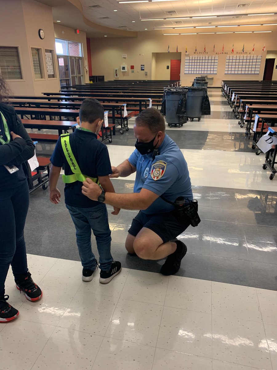 We're leaving you with something cute on this Friday! Yesterday we helped the new patrol officers at Thacker Avenue Elementary get fitted with their badges, and even swore them in! We know they're going to be great at their new roles!