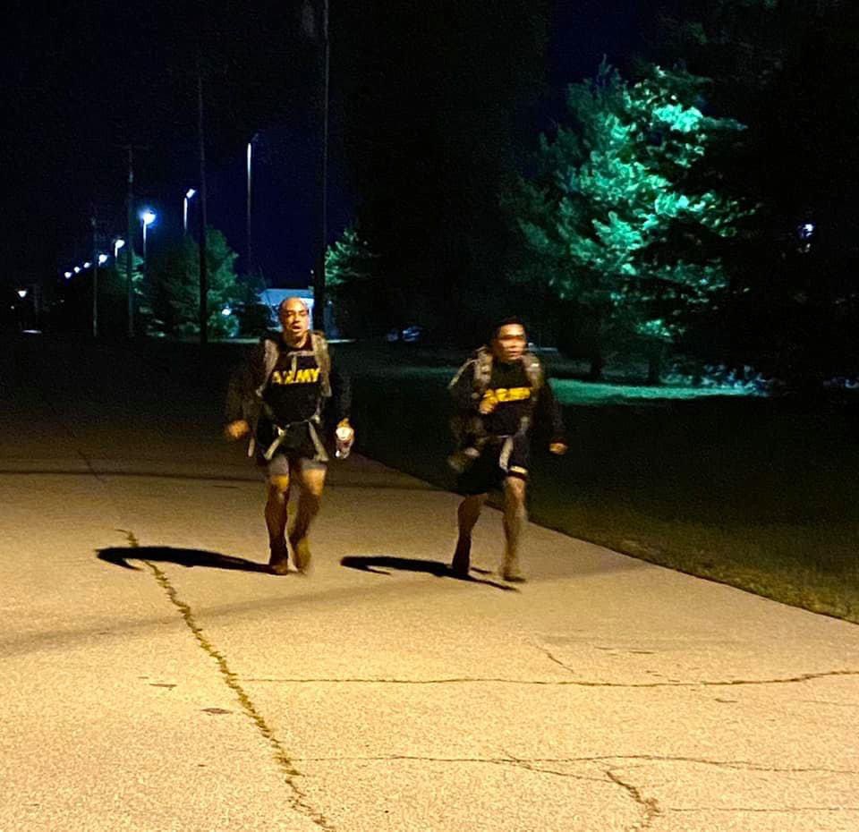 G6_795th's tweet photo. #FridayFunday #Gladiators from across the 795th MP BN culminated our celebration of #RegimentalWeek and the 80th Anniversary of the @USArmyMPCorps with a 8 mile ruck!
@CMDTArmyMPs @14th_MP_Brigade @G7_795_MP @MSCoECG
#SendMe #forgetheregiment #mptraining https://t.co/MBJCN1w6LF