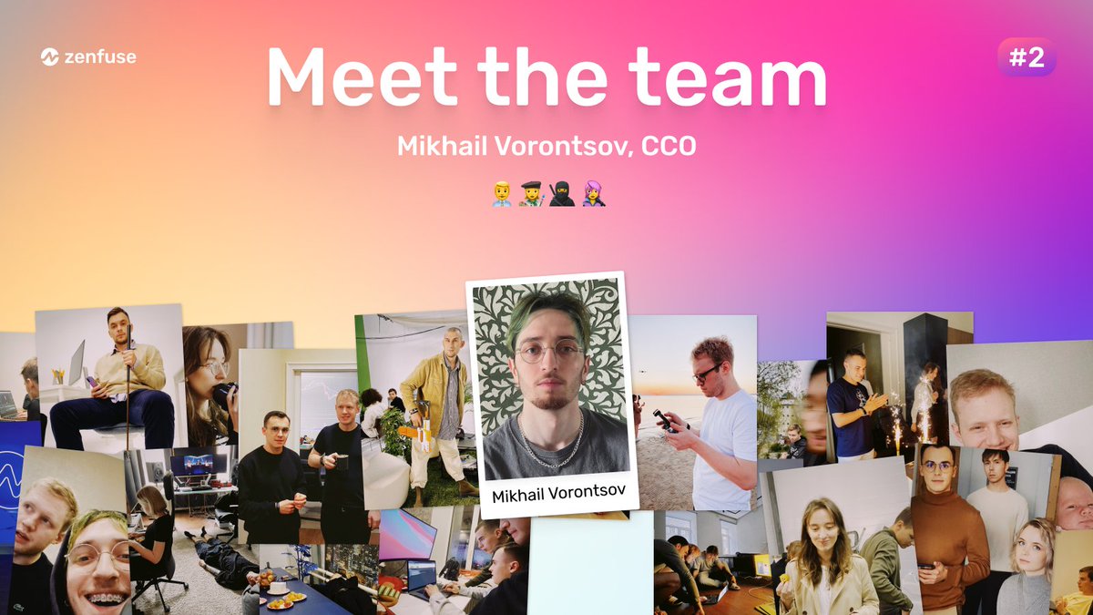 dexpilot_labs's tweet photo. Hello Zenfusians! 

Time to meet Mikhail Vorontsov 🤠

As our CCO his primary function is to manage the team of designers, and be responsible for the logic behind product and brand design 👨‍🎨

Full interview below ⤵️
https://t.co/OUFToL1NVR  

#ZENFUSE #ZEFU $ZEFU https://t.co/x9ft6HAaec