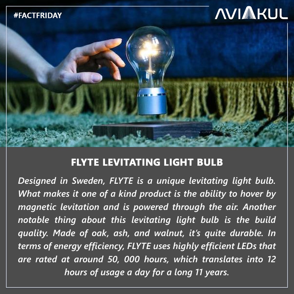 aviakulofficial's tweet photo. Fact Friday

Do you know about levitating light bulbs?

Visit: https://t.co/MTenYnzYfn

#factfriday #aviakul #levitating #lightbulbs #science #inventions https://t.co/i7eCRAatO2