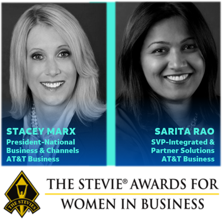 TheAnneChow's tweet photo. CONGRATULATIONS to @ATTBusiness @StaceyAMarx &amp; @saritasayso on capturing “Women in Business” Stevie® Awards.  🏆 🏆  This is much deserved recognition for 2 fantastic, committed leaders! 👏🏿👏🏻👏🏽 https://t.co/Jm1sna9wFU https://t.co/J08JDf3fEN