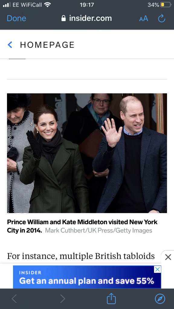 b___con's tweet photo. Now the outfit makes sense.  Copying Kate’s look from when she and HRH Prince William visited NYC in 2014.  Could she be any more transparent?! #harkles #MeghanAndHarry #meghanandharrynyc #murkymeg #meghanmarkleisabully https://t.co/hnbreXgQIW