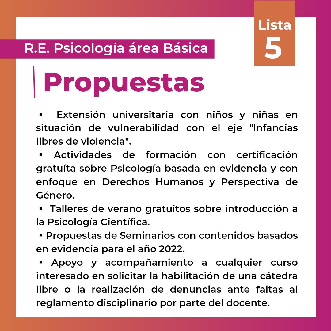 Creemos_filouna's tweet photo. ➡️ Conocé a las candidatas a Repres de Psicología Básica, que buscan formar parte de la Comisión Directiva del CEFFUNA 🔥

✅R.E Titular: Yanin Barreto
✅ R.E Titular: Brenda Navero 
✅ R.ESuplente: Krista Muraglia 
✅ R.ESuplente: Araceli Navarro 

#CREEMOS #CEFFUNAPRESENTE https://t.co/CZUeZudm1b
