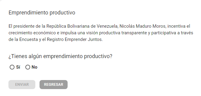 mippci_ven's tweet photo. 𝐏𝐚𝐫𝐭𝐢𝐜𝐢𝐩𝐚! ✍️🇻🇪 
Esto es contigo 👉 ¿Tienes algún emprendimiento productivo? 🤔
Realiza la encuesta a través del sistema https://t.co/eKxVKleLqJ 
¡Llena todos los requisitos y vamos a Emprender Juntos!
#VacúnateYa https://t.co/vikAK0CSRk