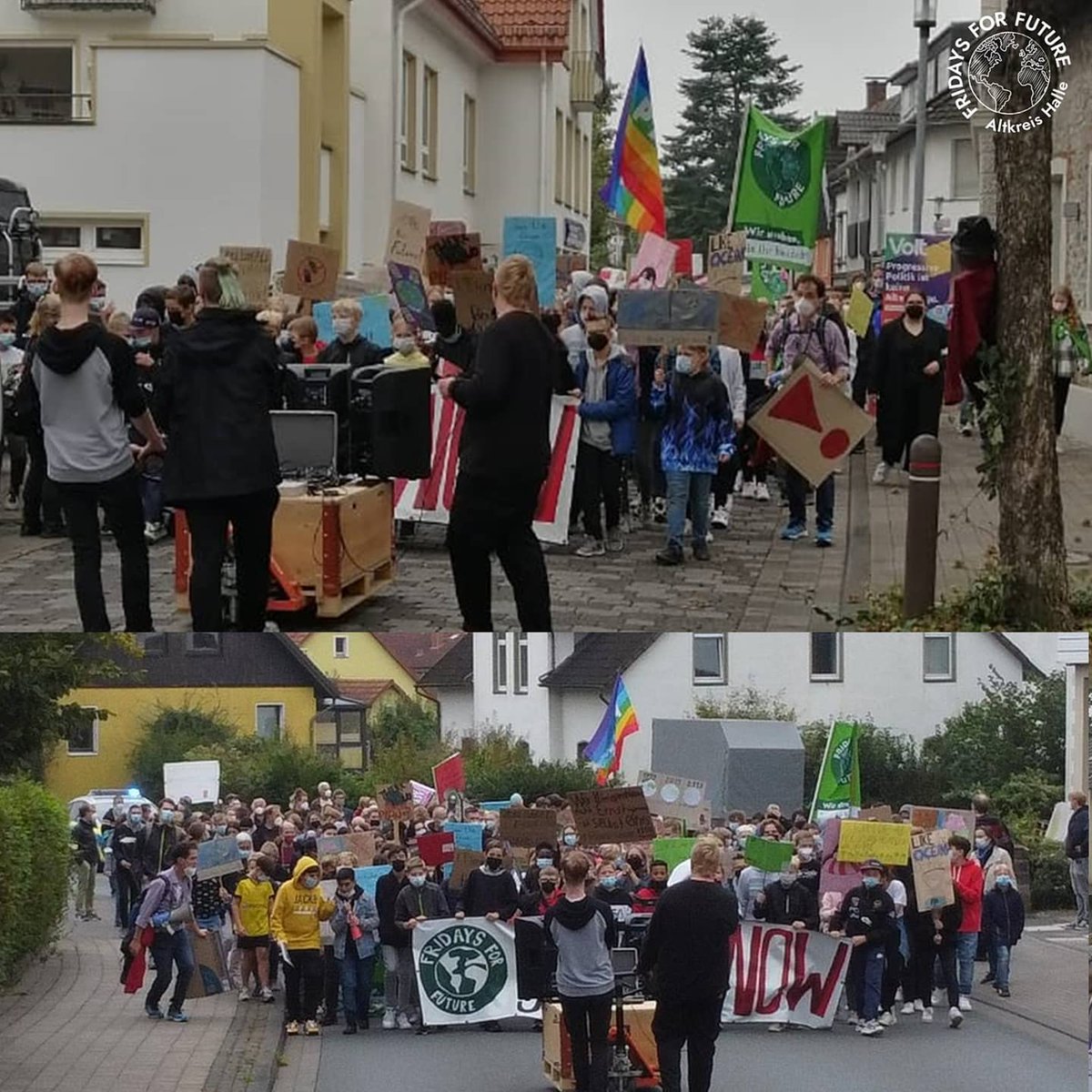 fff_werther's tweet photo. 💚 DANKE AN CA. 350 TEILNEHMER*INNEN 💚

💥 Der Klimastreik heute war ein voller Erfolg! 🥳 Zwei Tage vor der Bundestagswahl haben wir den Politiker*innen gezeigt, dass wir eine konsequente und gerechte Klimapolitik brauchen 🌎

#AlleFürsKlima #FFFAltkreisHalle #FridaysForFuture https://t.co/fHTkJyGxiS