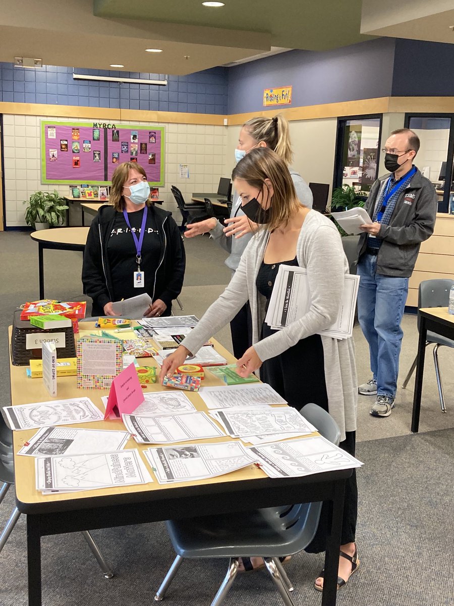 Staff at ESMS learning together about Mental Health and Well-being.