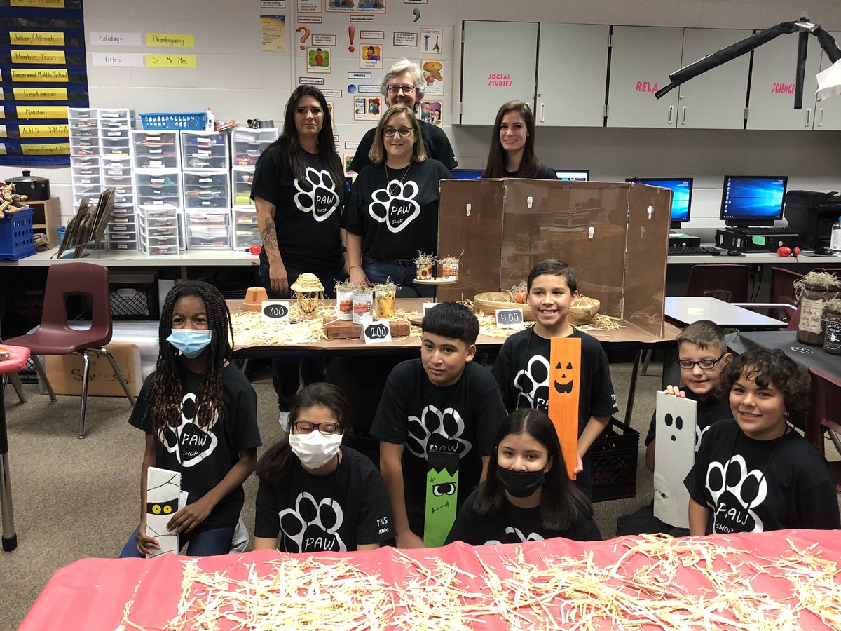 MLPotter1234's tweet photo. We are overwhelmed by the support our TMS staff showed us today. We sold out! Monday’s math lesson will focus on the cost of materials, and the profit we made. #TMScreators #TMScriticalthinkers #TMScollaborators @DeveMonticone @HumbleISD_TMS  @indforchildren https://t.co/wktUZxefd3