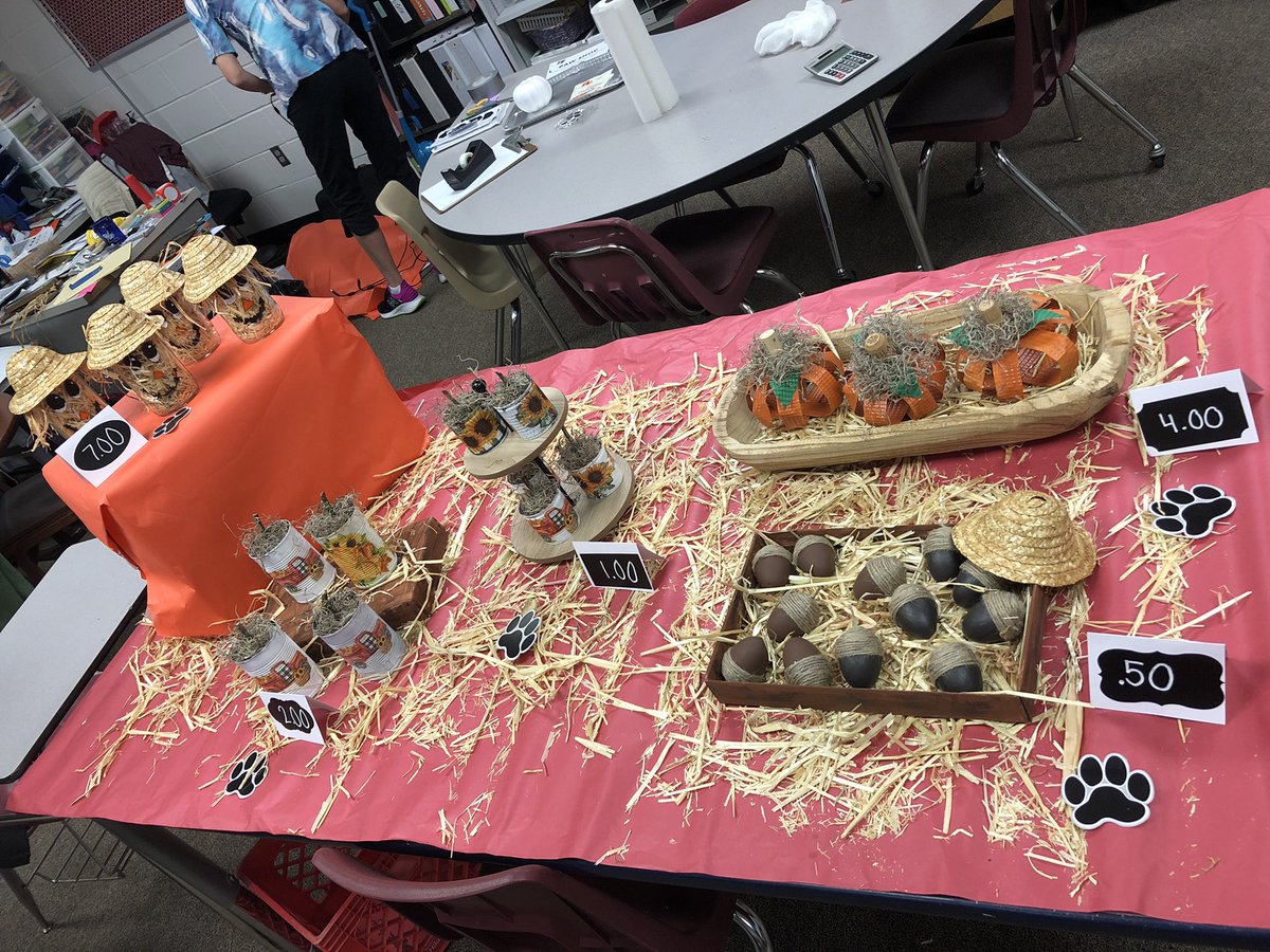 We are overwhelmed by the support our TMS staff showed us today. We sold out! Monday’s math lesson will focus on the cost of materials, and the profit we made. #TMScreators #TMScriticalthinkers #TMScollaborators <a href="/DeveMonticone/">Deve Monticone</a> <a href="/HumbleISD_TMS/">Timberwood Middle</a>  @indforchildren