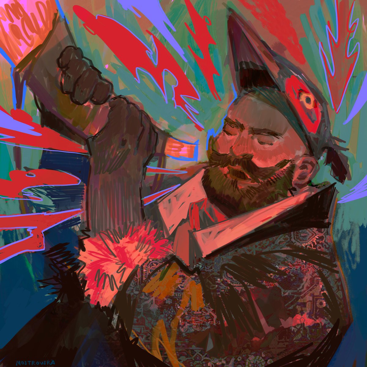 mostrovskaa's tweet image. some character designing