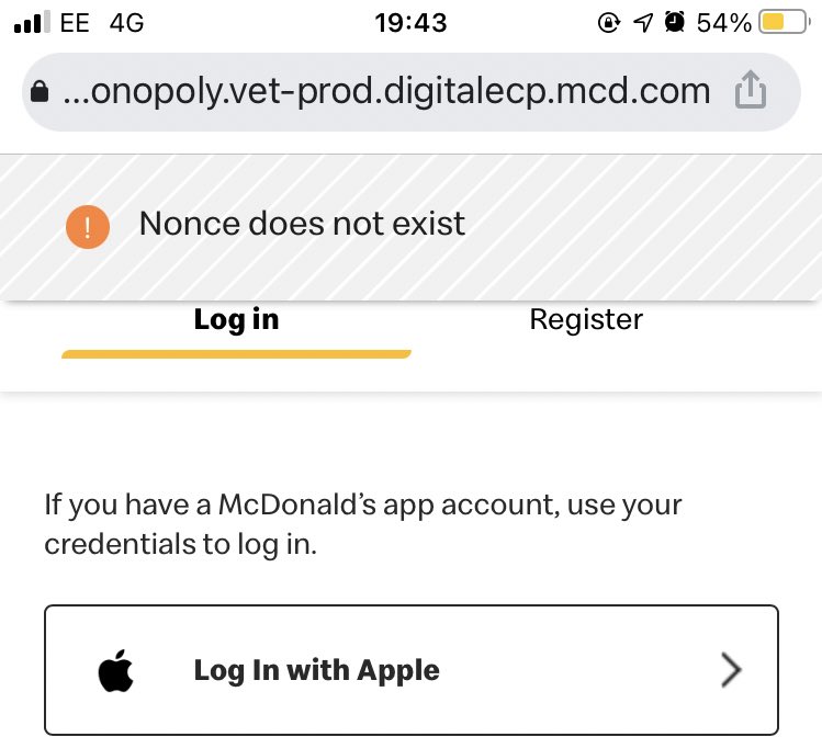 _GeorgiaDay_'s tweet image. Hi @McDonaldsUK ! Just trying to enter some VIP codes and your website is using some lovely words. I’m not offended, just wanted you to know! 😂 would very much like to enter my codes though!