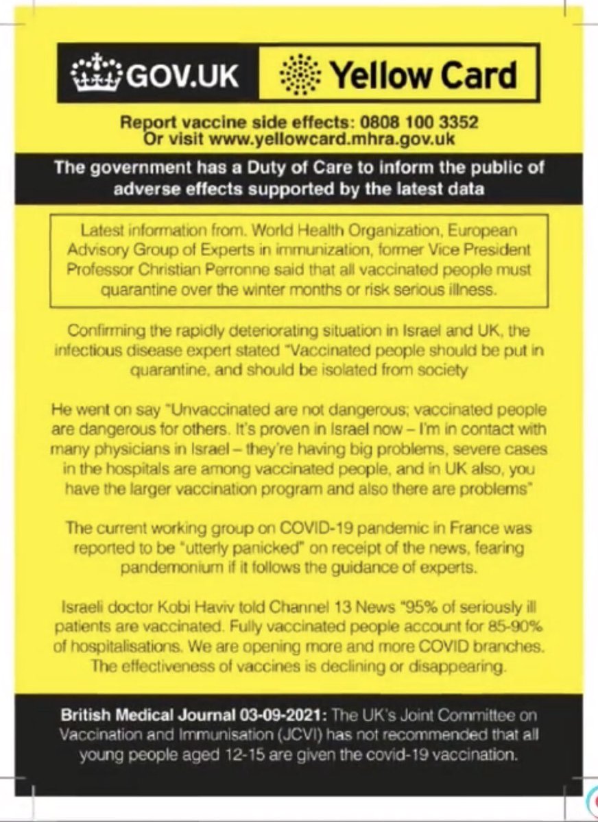 So now the vaccinated need to quarantine?