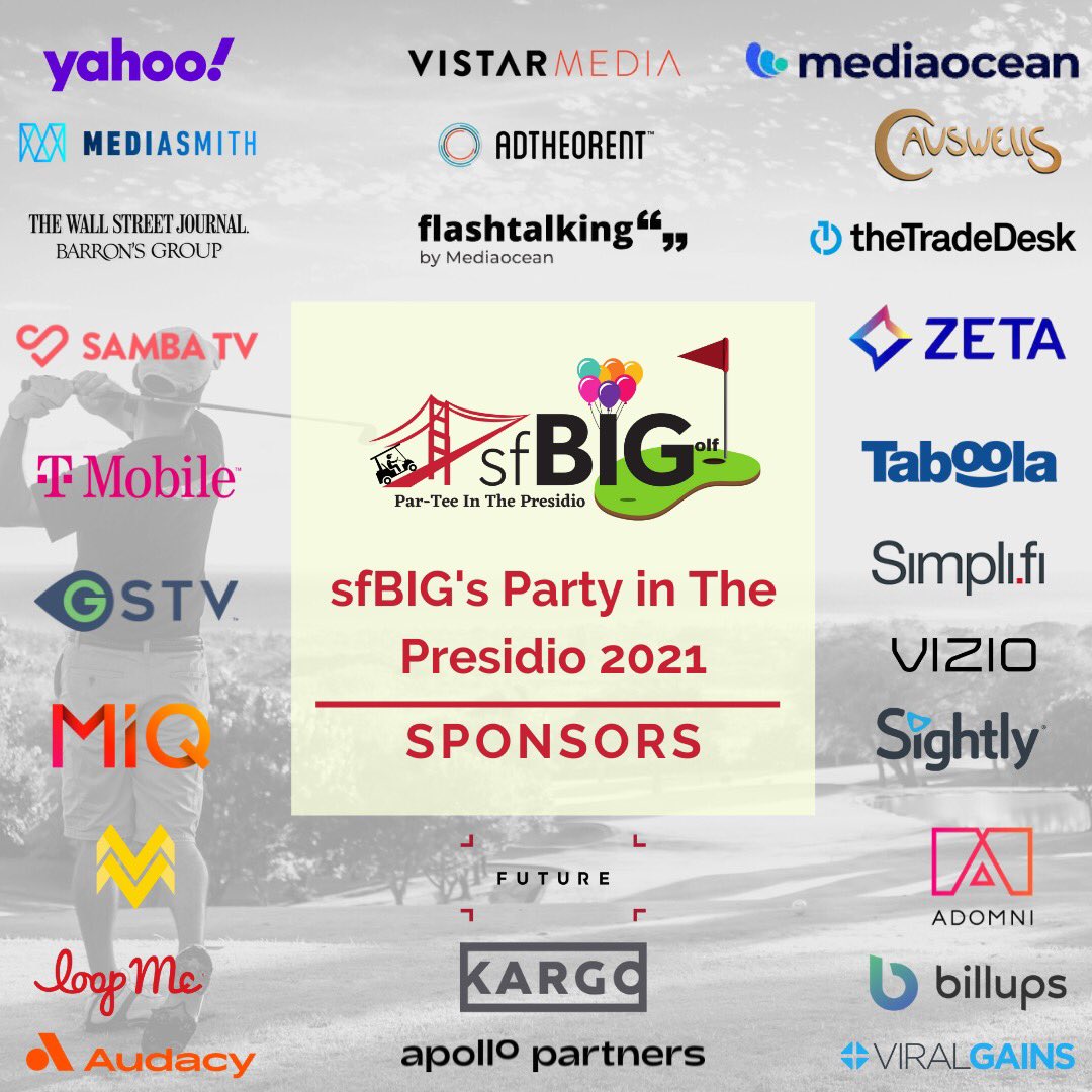 sfbig's tweet photo. Happy Friday from sfBIG with a BIG announcement to end your week! Today we are proud to share with you all our sponsors for this year's Party in the Presidio!!! This is going to be an amazing event thanks to all these wonderful companies.

#event #networking #leadership #sponsor https://t.co/PbweesCfuH