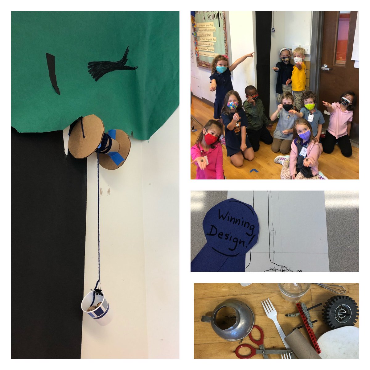 cbyrdteaches17's tweet photo. Kindergarten Inventors and Winning Design Build! Creativity, problem solving, and piggybacking off each other’s great ideas. The Great Acorn Gathering and Storage Machine! #GATE
⁦@WBE_Library⁩ ⁦@WBESBulldogs⁩ https://t.co/vaLnejZopR