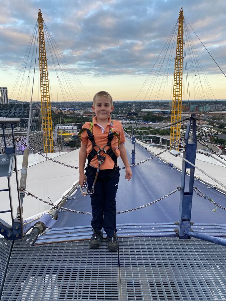 leeboy1009's tweet photo. Josh has climbed up the O2 tonight! @LarchwoodPS https://t.co/2KtbiyA4uq