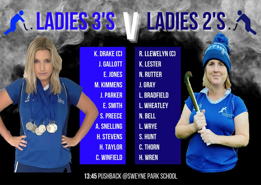 Get yourself down to Sweyne School tomorrow to support our ladies as they go head to head in their intra club league match! Good luck to everyone taking part. It promises to be an exciting afternoon of hockey 💙🏑
<a href="/RUTHIE122/">RUTH LLEWELLYN</a> 
Pushback: 13:45 Sweyne Park School