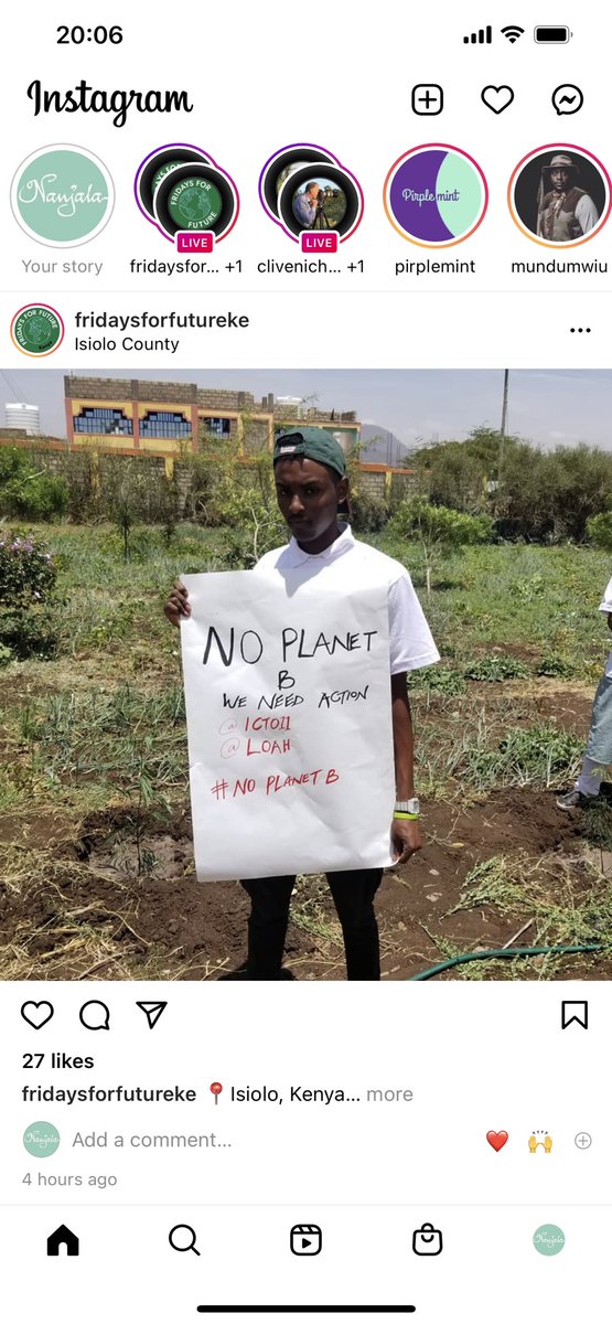 I saw this today on the @fridayforfuture 🇰🇪 @instagram feed. Indeed it is urgent. #sisisote #togetherfornature #UprootTheSystem