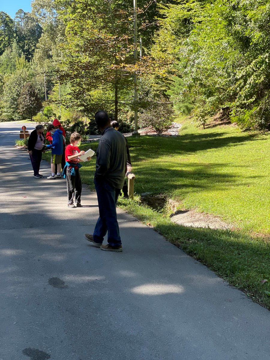 NishaKala3's tweet photo. Our students visited UT Arboretum, Oak Ridge. They learnt about different trees, plants, shrubs, and flowering plants, while completing a scavenger hunt. 
#JMS https://t.co/iyb8ji5pdh