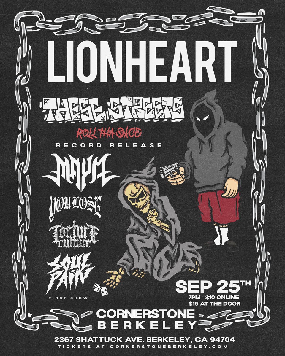 🚨BAY AREA🚨
Tonight in Petaluma - <a href="/UnleashArchers/">Unleash The Archers</a> <a href="/AETHERREALM/">ÆTHER REALM</a> #SevenKingdoms &amp; #TrialByCombat

Tomorrow in Berkeley -
<a href="/LionheartCA/">LIONHEART</a> <a href="/thesestreetss/">These Streets</a> <a href="/MayaOverEyes_SJ/">Maya 🇲🇽</a> <a href="/Youlosehc/">YOU LOSE</a> <a href="/SoulPainCA/">SOULPAIN</a> 

Tickets can be purchased via venue websites 

More information @ PinUpPresents.net