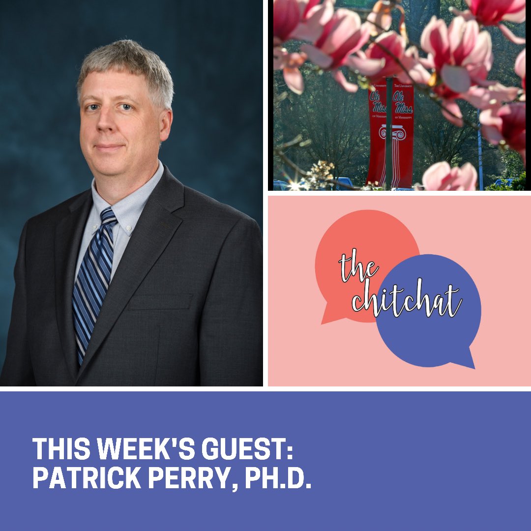 olemissasp's tweet image. Season 2, Episode 4 of The ChitChat is now available!
••
This week’s guest is Patrick Perry from @OleMissLuckyday! Check out The ChitChat! 
••
📱 cssfye.olemiss.edu/student-suppor…
••
#AcademicSupport #CSSFYE #OleMiss #TheChitChat #AcademicConsultations #Leadership