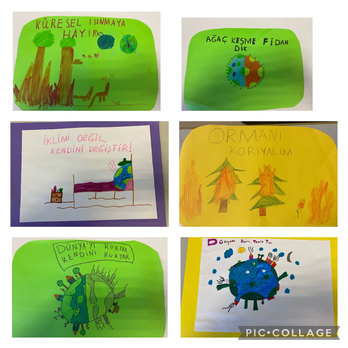 #BKBademli de3. Sınıflar olarak  #MasterFirst dersimizde pankart hazırlayarak “İklim krizinin farkındayız!” Dedik.🌎🌱🌏🏕❤️#iklimkırizimüfredataeklensin #iklimKrizi <a href="/ErkenCocukluk/">Hale Güneş</a> <a href="/akkay_esra/">Esra Akkay</a> <a href="/BurhanGizem/">GİZEM BİLGİÇ</a>