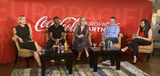 juliethomas4's tweet photo. What a fantastic day to be ‘out out’ with @CocaColaEP, hosting Equality Hour at the Reimagine Summit. #inclusion #Equality #diversity #SustainableDevelopmentGoals https://t.co/7drAK3biAx