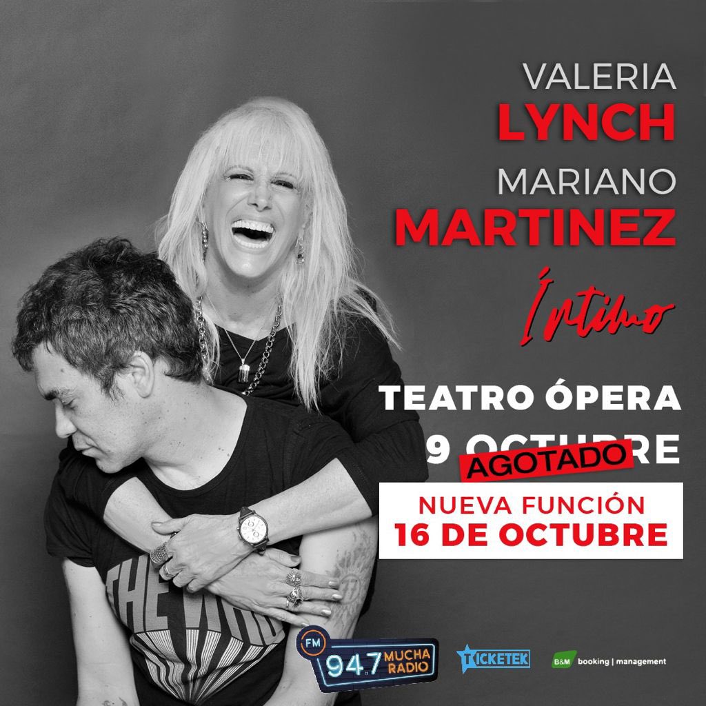 DanyBuck's tweet photo. #CuentaRegresiva #Repost @clubdeamigosVL Noticia bomba!!! 
Por localidades agotadas, nueva función!!! #Intimo en el Teatro Ópera.Ya podés sacar tu entrada para el 16/10. Esta vez no podés perdértelo!!
Allá Vamos!!!! @valerialynch @Mariano47207630 Prensa @pablocerrutti https://t.co/3LkkNkWdDn