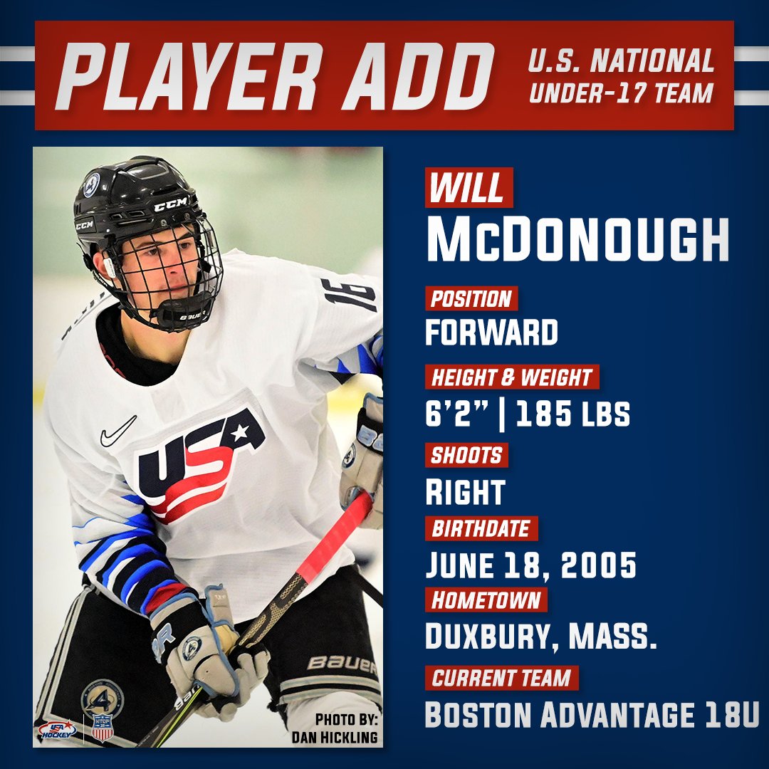 The U.S. National Under-17 Team has added Will McDonough for this weekend in Shreveport 🇺🇸

Congrats &amp; Welcome, Will 👋👋