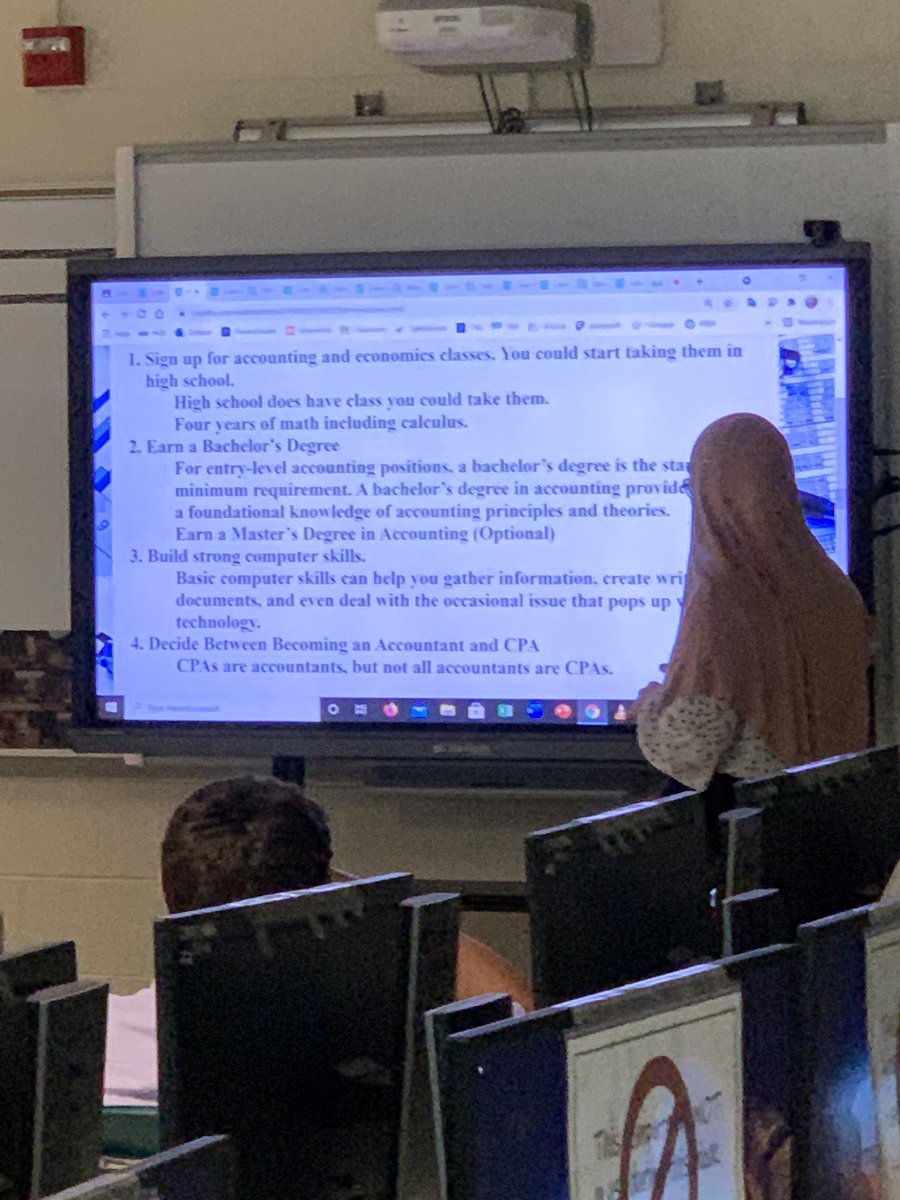 HCSCTE's tweet photo. Ms. Bruton’s Advanced Web Design class @myrtlebeachhigh presented their career websites today. The students used #html coding practices to develop these from scratch! #cteinsc #hcscte #webdesign https://t.co/cFGphtkwQ4