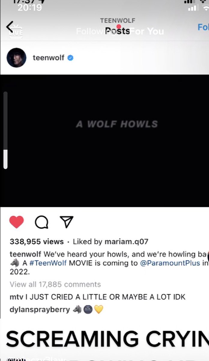 NyahRahman's tweet image. CRYING DYING WTAF TEEN WOLF WHAT MOVIE HUH OMG #TeenWolf #TeenWolfMovieIsComing