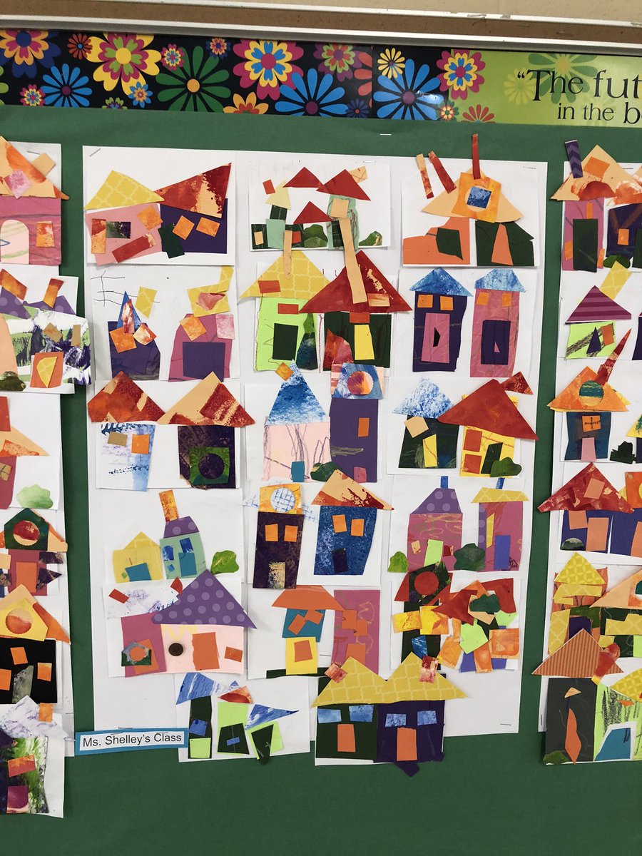 Our incredible kindergarten artists under the instruction of our incredible art teachers! Inspired by the art of Raphael Lopez. <a href="/k12albemarle/">AlbemarleCountySchls</a>