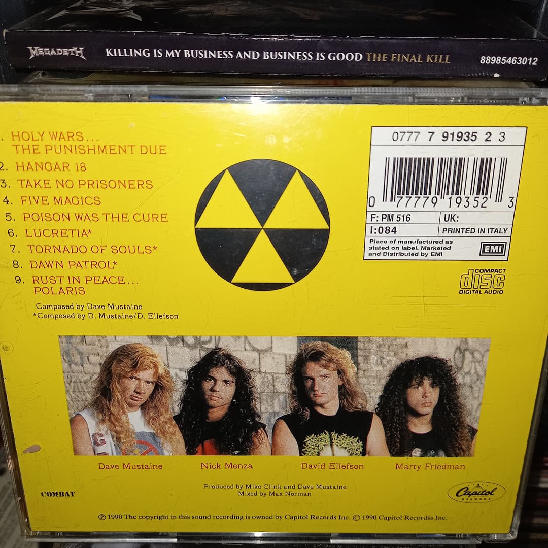Runaway71's tweet photo. On this day in 1990 @megadeth released the superb album RUST IN PEACE 👊💥
Happy 31st anniversary!! 🎊👏
#Megadeth #Deth4Life https://t.co/eRcPdxnoOZ