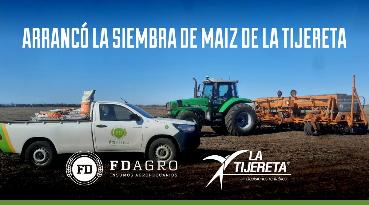 FD AGRO (@fdagrosrl) on Twitter photo 𝗦𝗲 𝗹𝗮𝗿𝗴ó 𝗹𝗮 𝗰𝗮𝗺𝗽𝗮ñ𝗮 𝗱𝗲 #Maíz 𝗰𝗼𝗻 <a href="/LaTijeretaMaiz/">La Tijereta Maíz</a>
📷 Arrancamos la siembra de los híbridos de La Tijereta y acompañamos a nuestros productores en el #Campo
Contactanos para ser asesorado por nuestro equipo 🙋♂️
#FDagro #InsumosAgropecuarios #Campo #Agro #Maíz 𝗦𝗲 𝗹𝗮𝗿𝗴ó 𝗹𝗮 𝗰𝗮𝗺𝗽𝗮ñ𝗮 𝗱𝗲 #Maíz 𝗰𝗼𝗻 <a href="/LaTijeretaMaiz/">La Tijereta Maíz</a>
📷 Arrancamos la siembra de los híbridos de La Tijereta y acompañamos a nuestros productores en el #Campo
Contactanos para ser asesorado por nuestro equipo 🙋♂️
#FDagro #InsumosAgropecuarios #Campo #Agro #Maíz