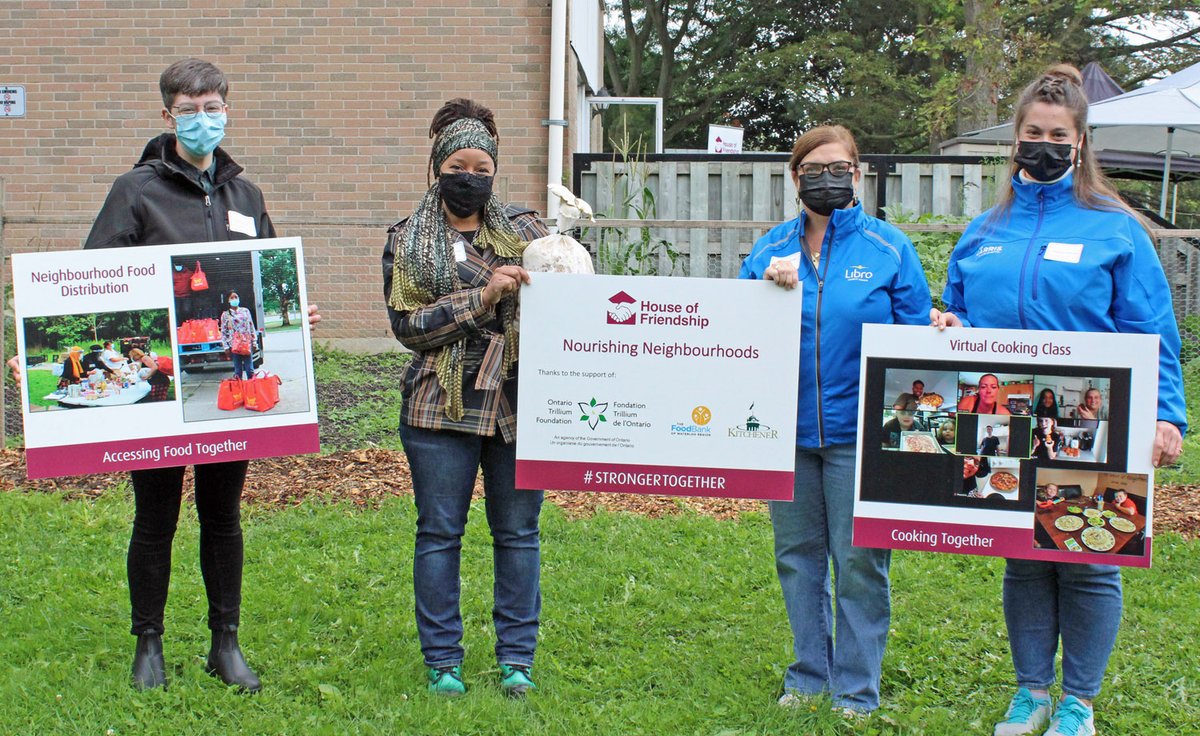 Today we celebrated Nourishing Neighbourhoods,  which includes our garden program for youth, virtual cooking classes and neighbourhood food programs. Thanks to <a href="/ONTrillium/">Ontario Trillium Foundation</a> for your support in bringing diverse communities together through food. <a href="/FoodBankWatReg/">The Food Bank of Waterloo Region</a> <a href="/CityKitchener/">City of Kitchener</a>