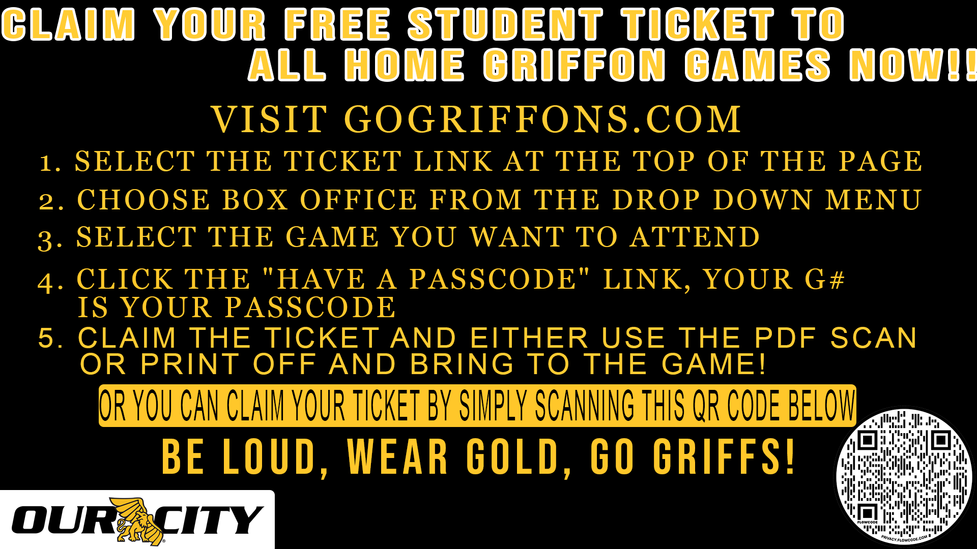 Missouri Western Athletics on Twitter: "Griffon students, got your tickets  for home events this weekend?? #OurCity https://t.co/9R00JdTYwT" / Twitter
