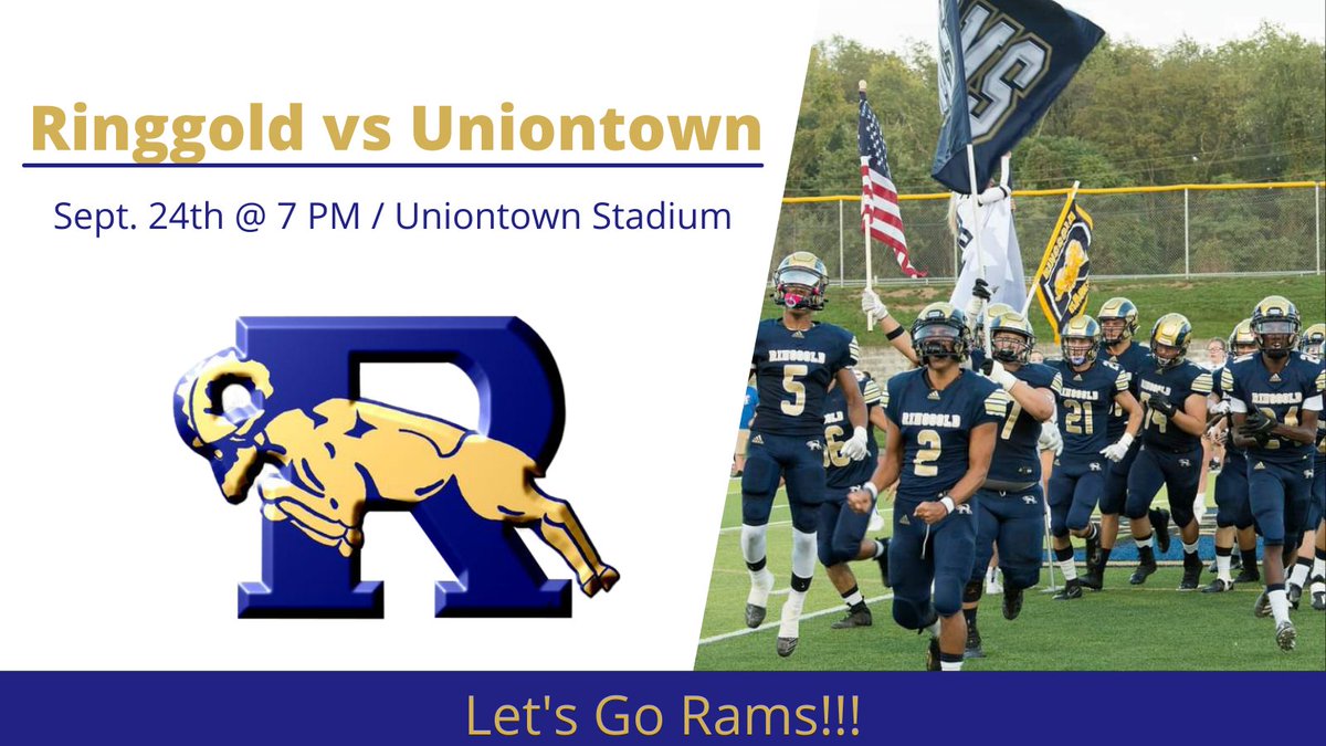 ClubRinggold's tweet photo. Who's ready for some Rams football tonight!? 🏈 Let's do this! 🙌 #fridaynightlights #highschoolfootball @ringgold_rams @RinggoldRams https://t.co/CZQhxPblzG